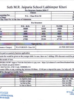 Fee Structure